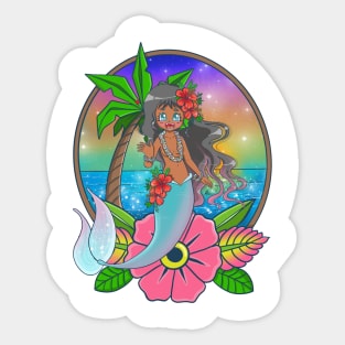 Tropical mermaid Sticker